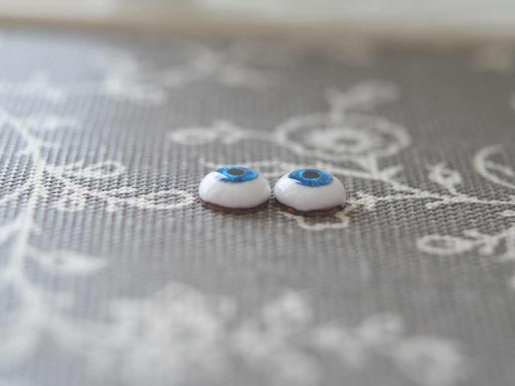 8mm/5mm ネイビー系水彩タイプ 七宝グラスアイ