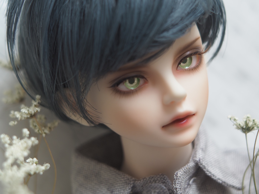 13mm/5.5mm ライトグリーン ジェムタイプ 七宝グラスアイ