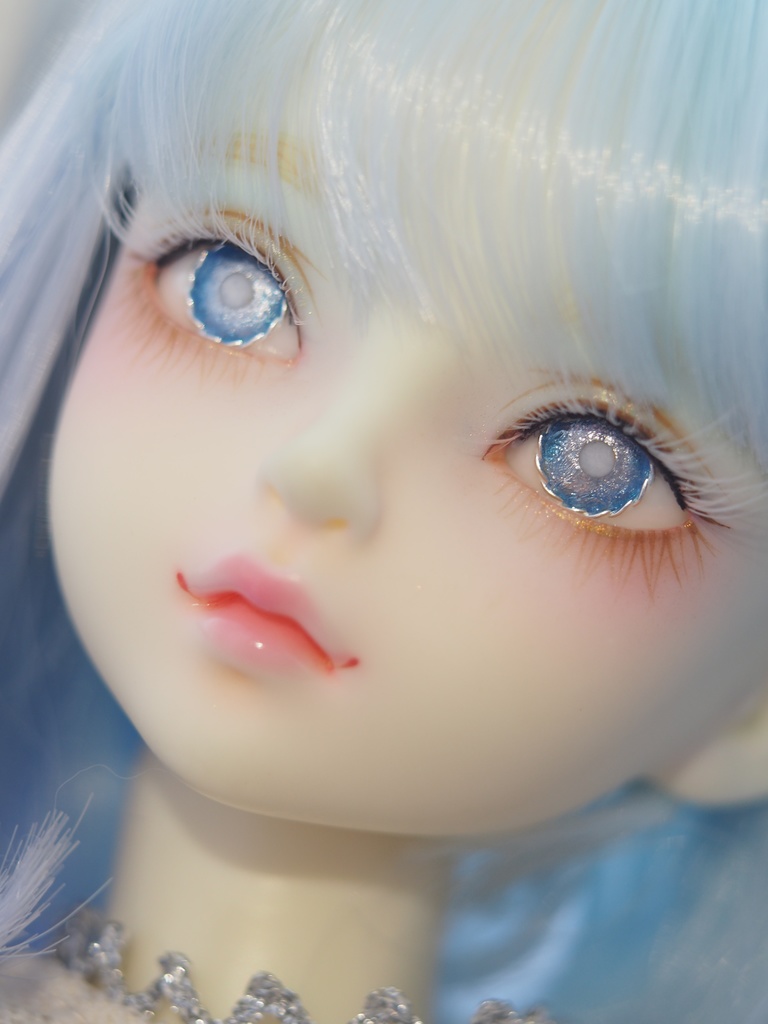 14mm/7mm ネモフィラブルー より線ジェムタイプ 七宝グラスアイ