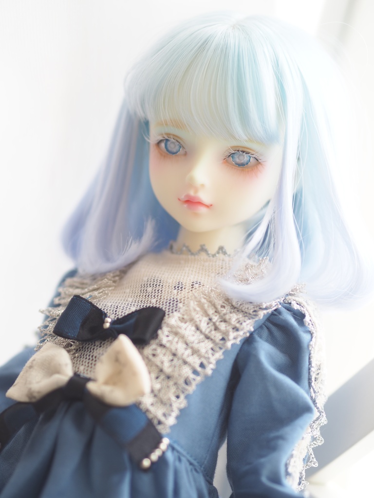 14mm/7mm ネモフィラブルー より線ジェムタイプ 七宝グラスアイ