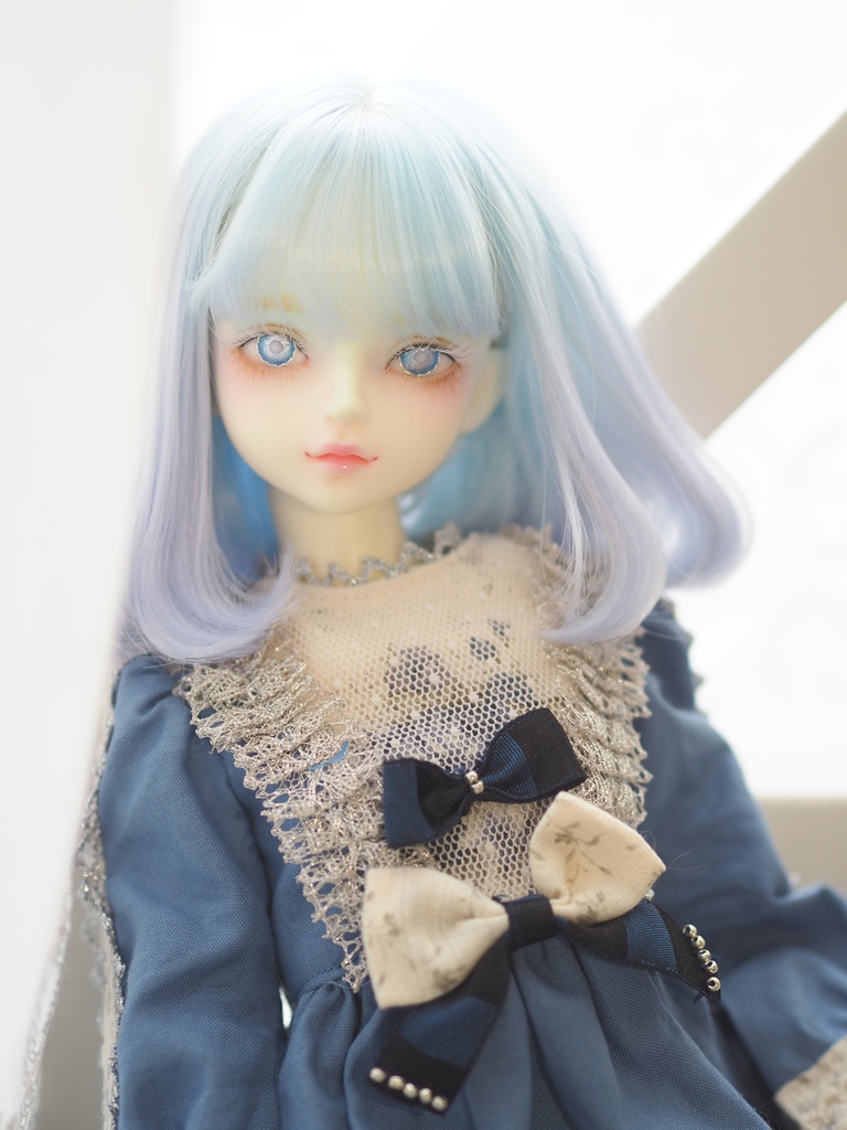 14mm/7mm ネモフィラブルー より線ジェムタイプ 七宝グラスアイ