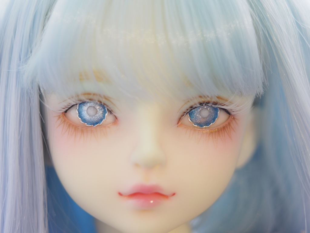 14mm/7mm ネモフィラブルー より線ジェムタイプ 七宝グラスアイ