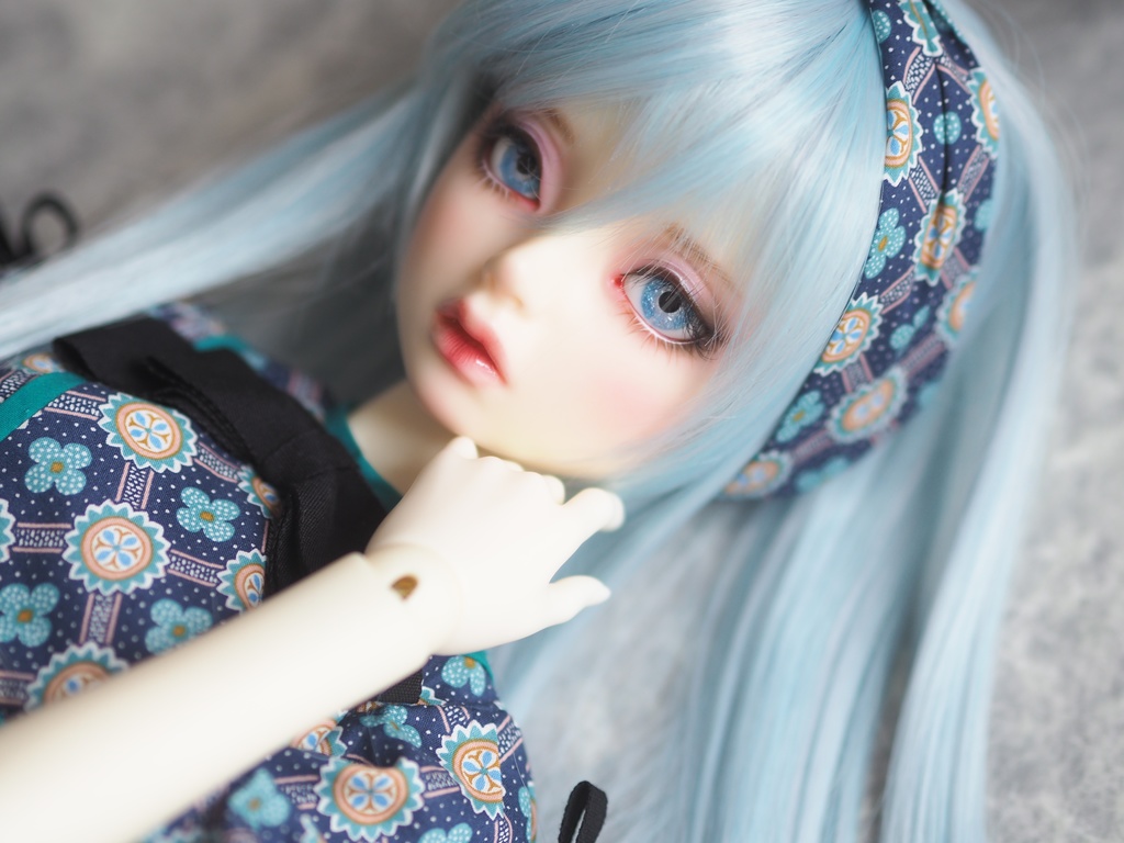 16mm/9mm ネモフィラブルー 水彩タイプ 七宝グラスアイ