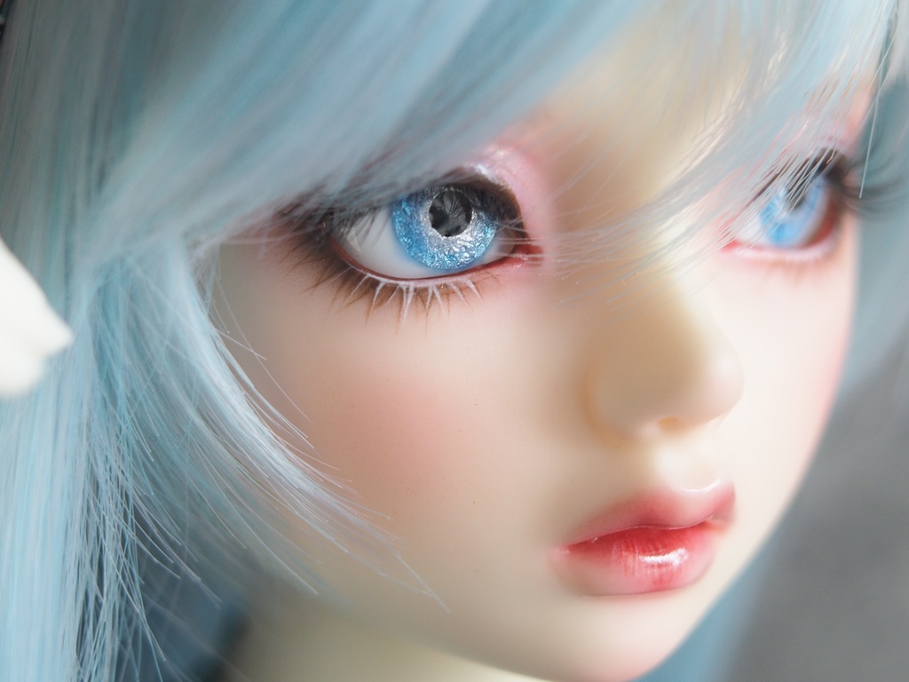 16mm/9mm ネモフィラブルー 水彩タイプ 七宝グラスアイ