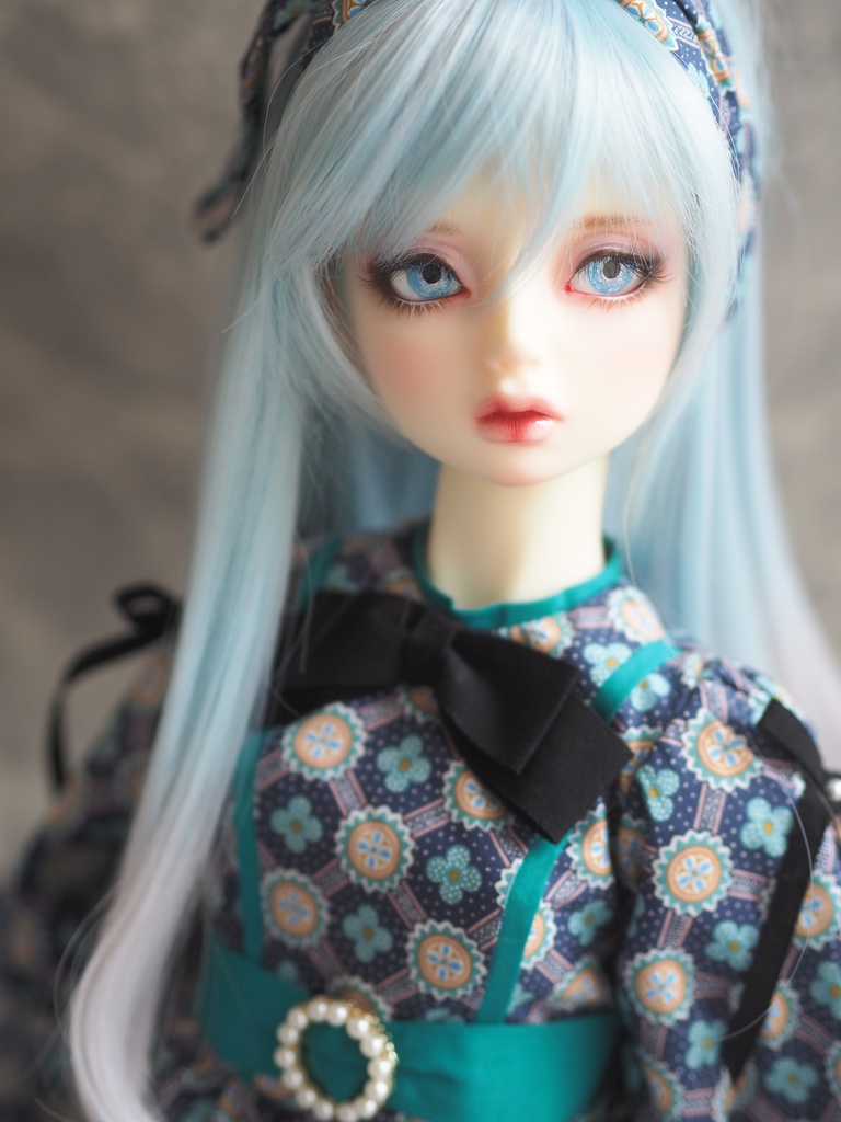 16mm/9mm ネモフィラブルー 水彩タイプ 七宝グラスアイ