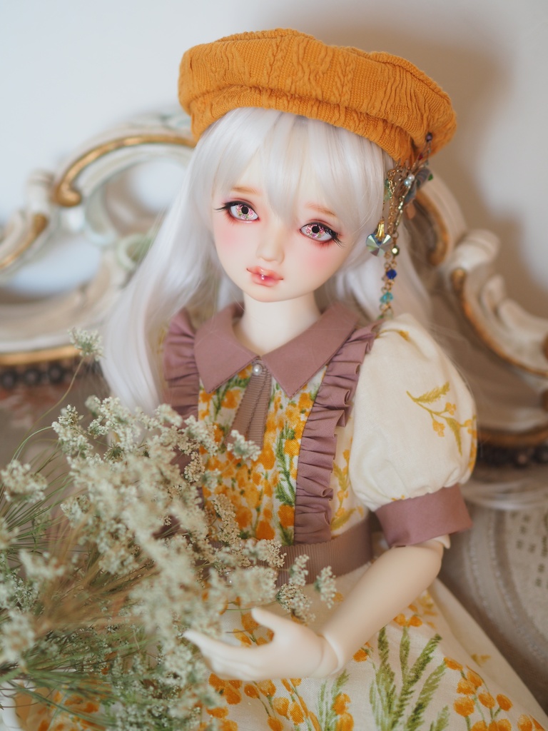 16mm/8.5mm 八重桜 水彩タイプ 七宝グラスアイ