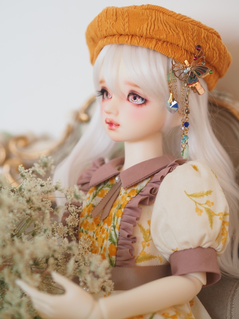 16mm/8.5mm 八重桜 水彩タイプ 七宝グラスアイ