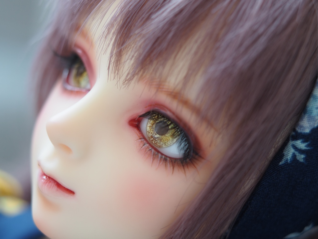 16mm/8.5mm 金茶系 水彩タイプ 七宝グラスアイ