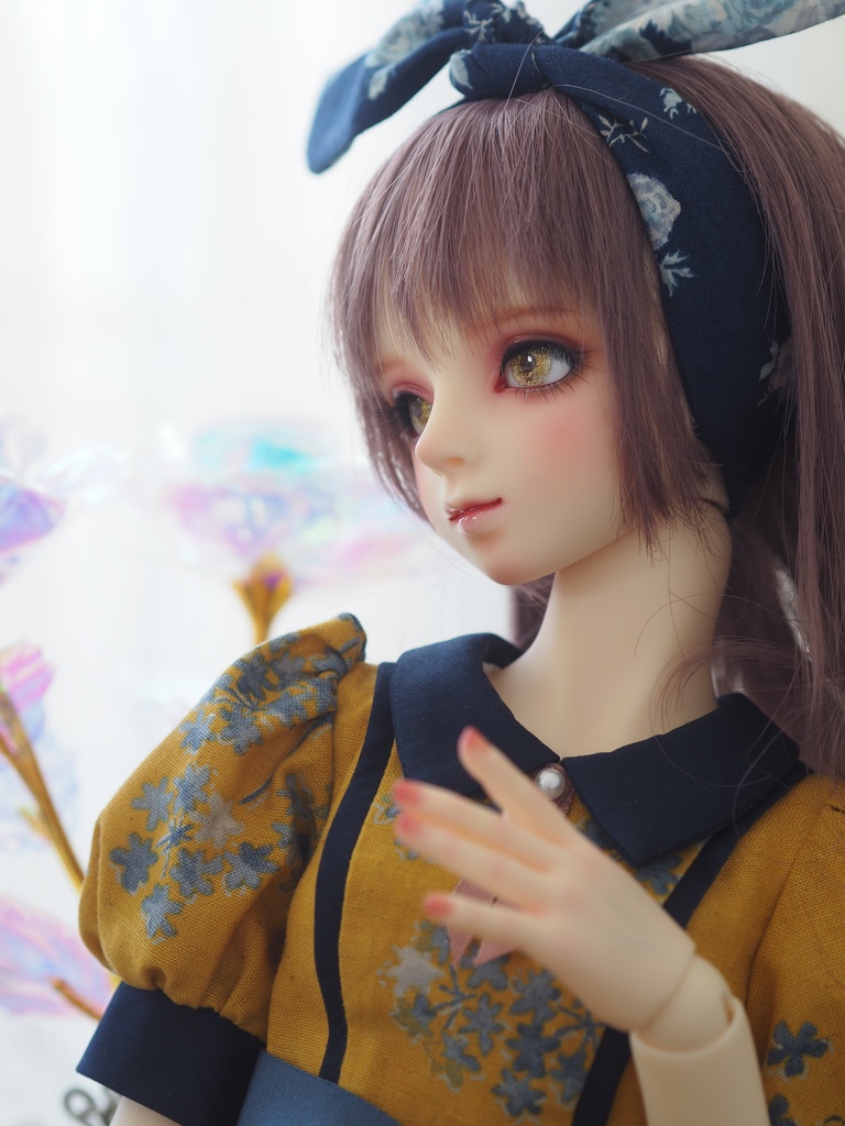 16mm/8.5mm 金茶系 水彩タイプ 七宝グラスアイ