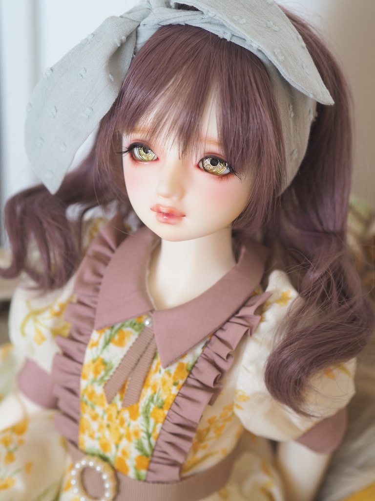 19mm/10.5mm ブラウン×ゴールド+金箔 ジェムタイプ 七宝グラスアイ