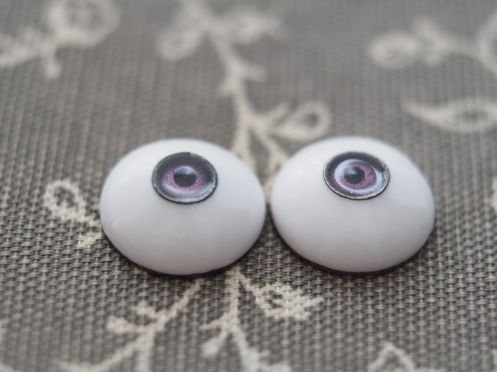 18mm/7mm 小虹彩紫カッパータイプ 七宝グラスアイ