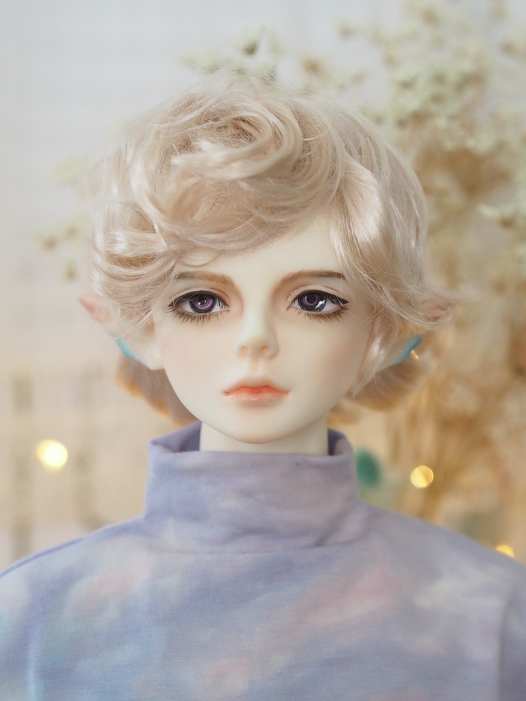 18mm/7mm 小虹彩紫カッパータイプ 七宝グラスアイ