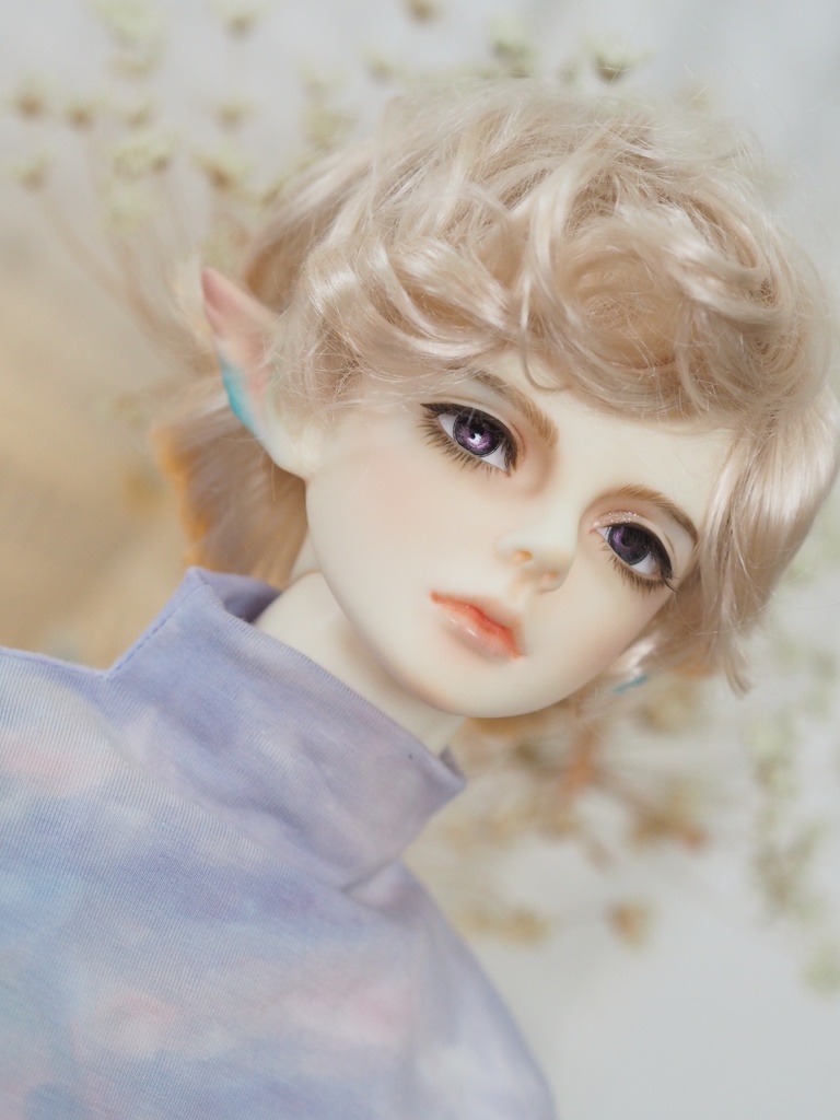 18mm/7mm 小虹彩紫カッパータイプ 七宝グラスアイ