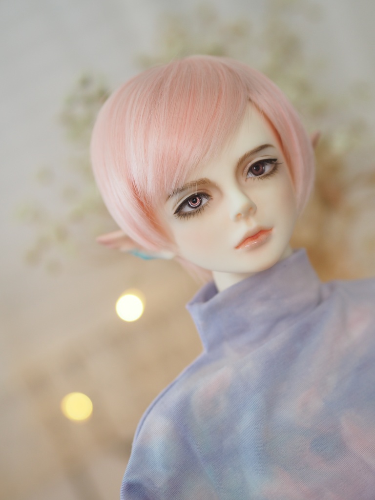 18mm/6mm 小虹彩赤紫系カッパータイプ 七宝グラスアイ