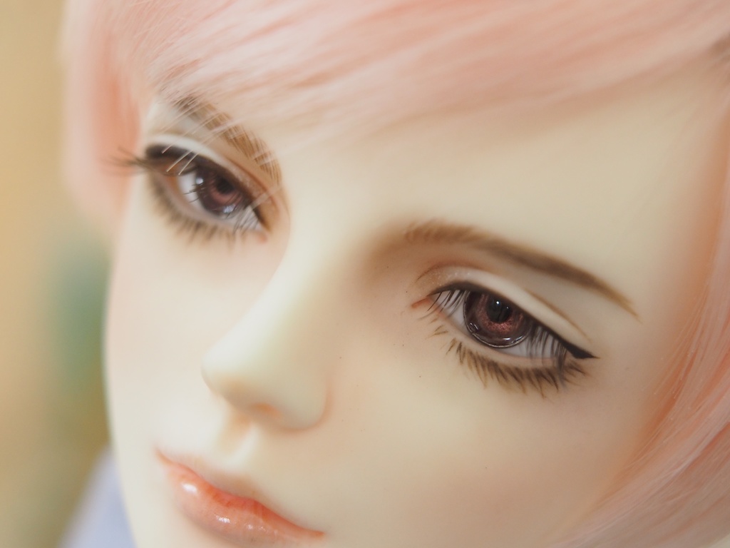 18mm/6mm 小虹彩赤紫系カッパータイプ 七宝グラスアイ