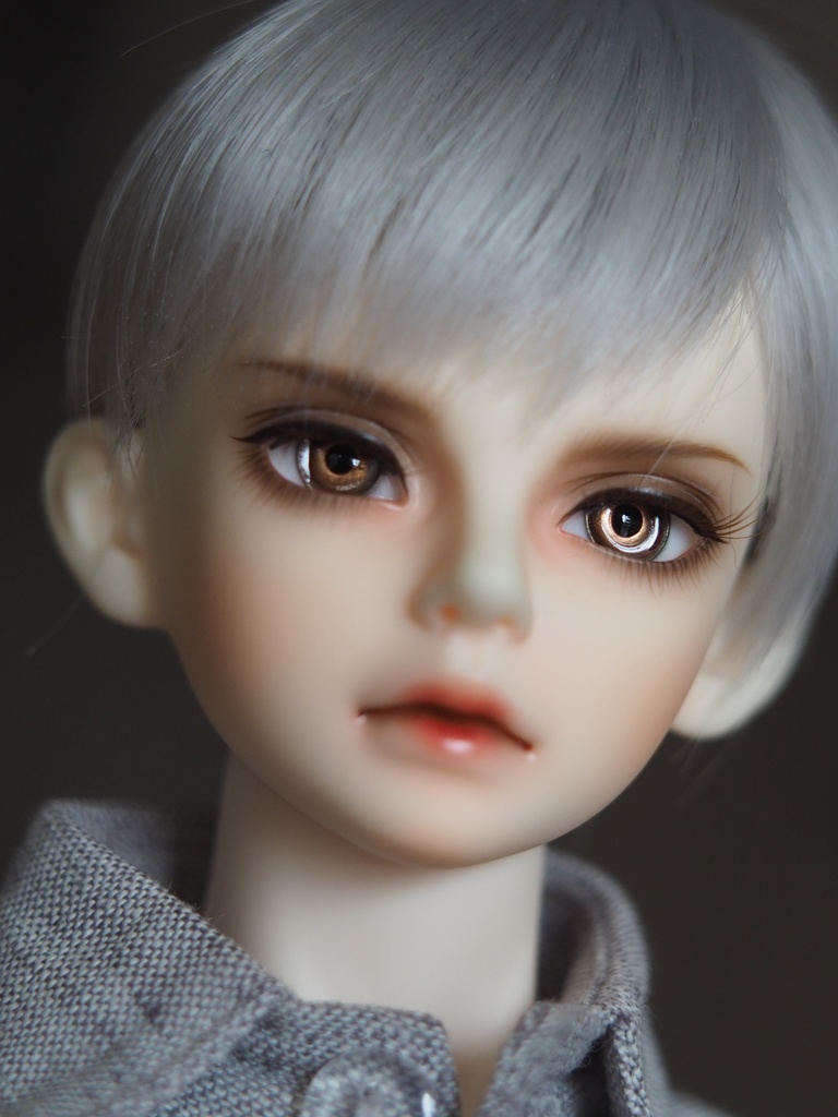 14mm/6mm 茶色カッパータイプ 七宝グラスアイ