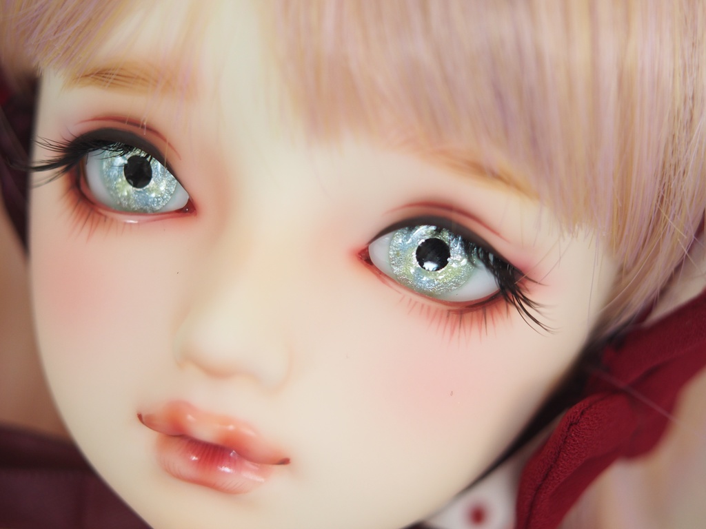 16.5mm/9mm マスカットグリーン 水彩タイプ 七宝グラスアイ