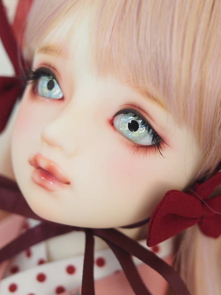 16.5mm/9mm マスカットグリーン 水彩タイプ 七宝グラスアイ