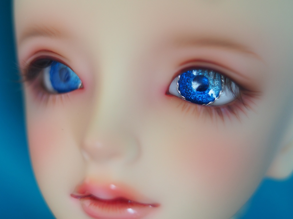 18mm/9mm ブルーグラデーション より線ジェムタイプ 七宝グラスアイ