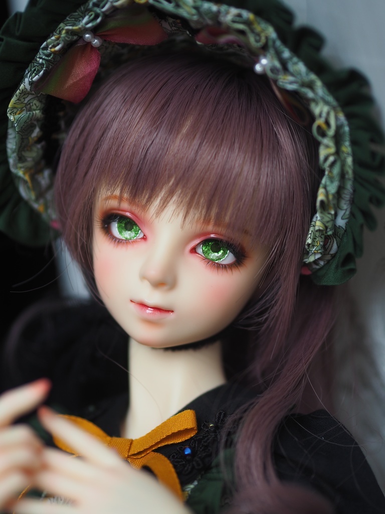 18mm/9mm グリーングラデーションより線ジェムタイプ 七宝グラスアイ