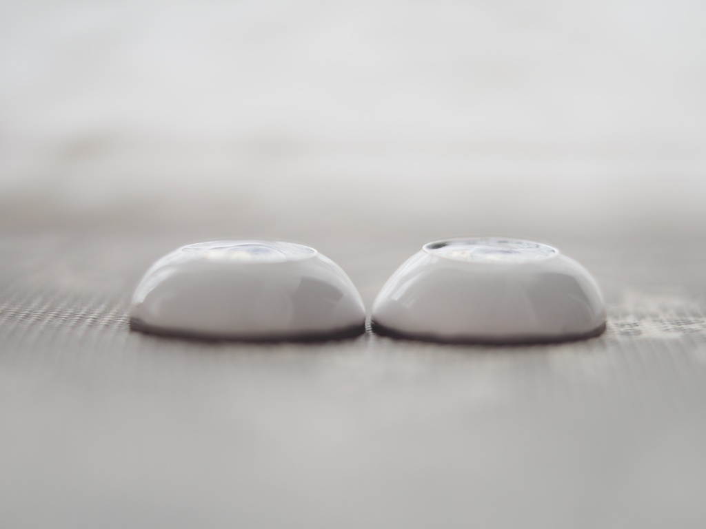 18mm/10.5mm グレーグラデーション+金箔 ジェムタイプ 七宝グラスアイ