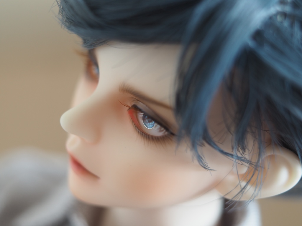 13mm/3.5mm 小虹彩ブルーグラデーションジェムタイプ 七宝グラスアイ