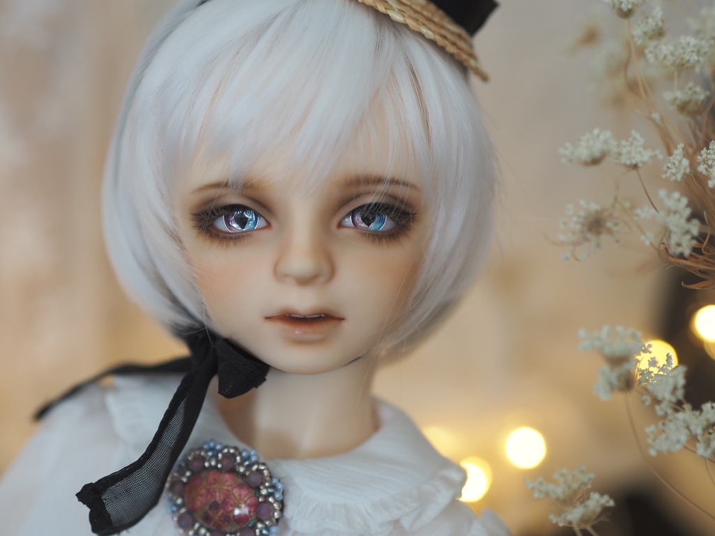 17mm/8mm 紫陽花ハーフカラー猫目 ジェムタイプ 七宝グラスアイ