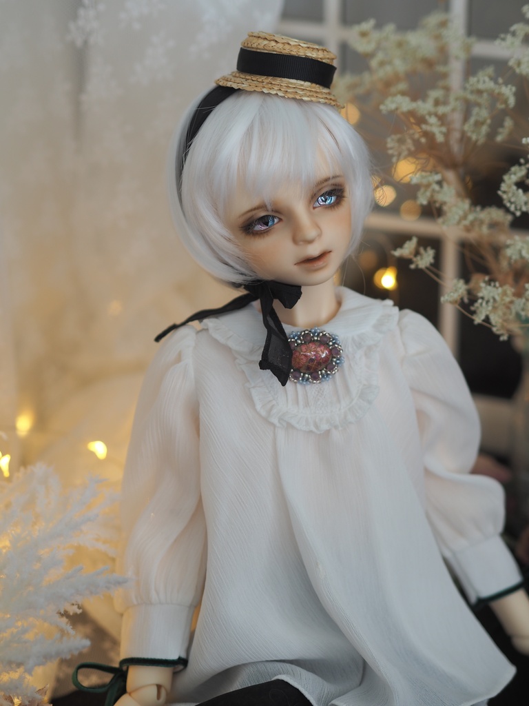 17mm/8mm 紫陽花ハーフカラー猫目 ジェムタイプ 七宝グラスアイ