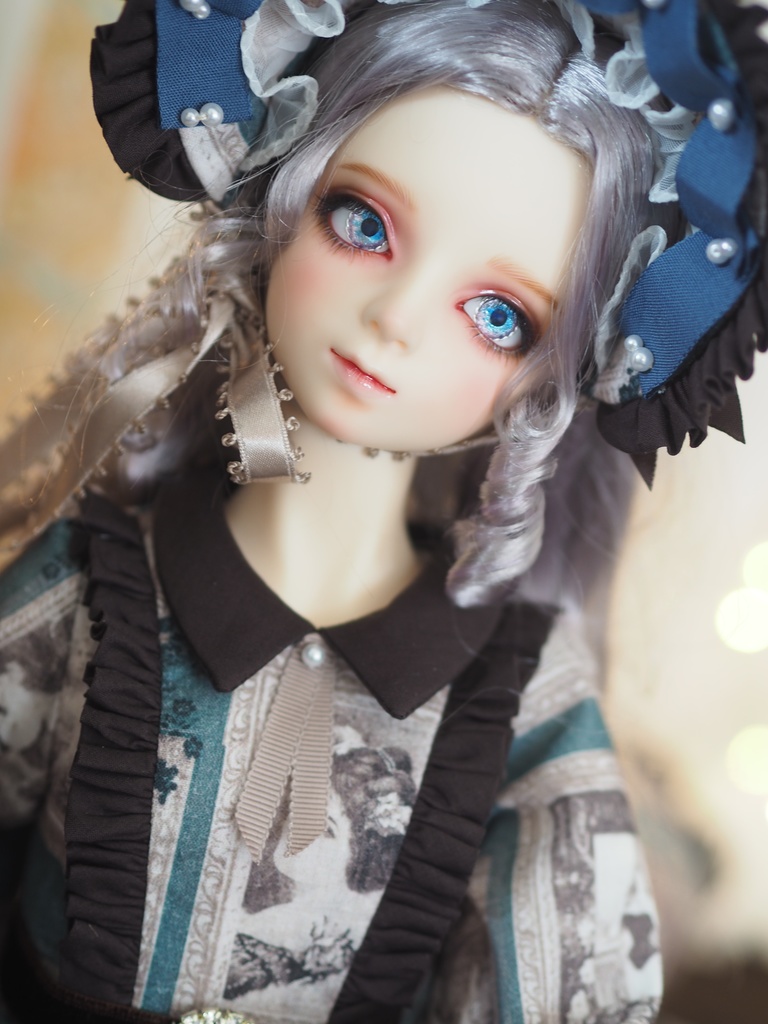 16.5mm/8.5mm 紫陽花ブルー×パープルより線ジェムタイプ 七宝グラスアイ