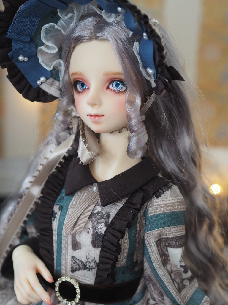 16.5mm/8.5mm 紫陽花ブルー×パープルより線ジェムタイプ 七宝グラスアイ