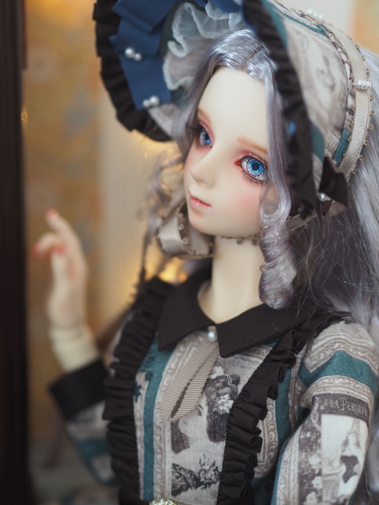 16.5mm/8.5mm 紫陽花ブルー×パープルより線ジェムタイプ 七宝グラスアイ