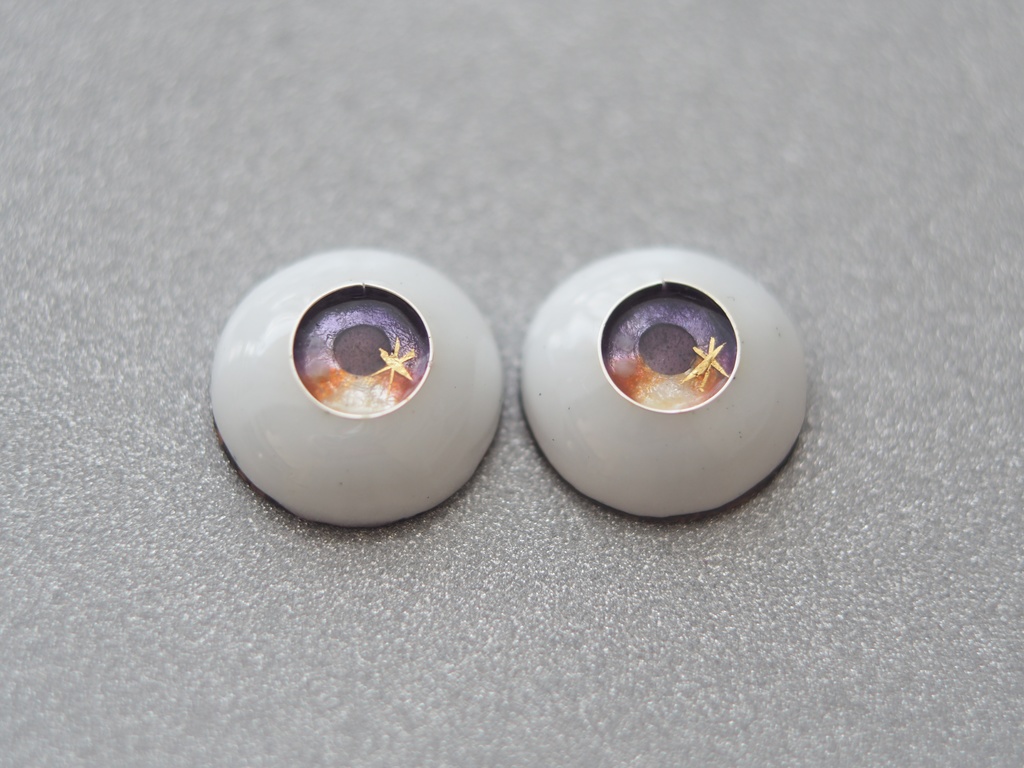 17mm/8mm 夕焼けソーダフロート ジェムタイプ 七宝グラスアイ