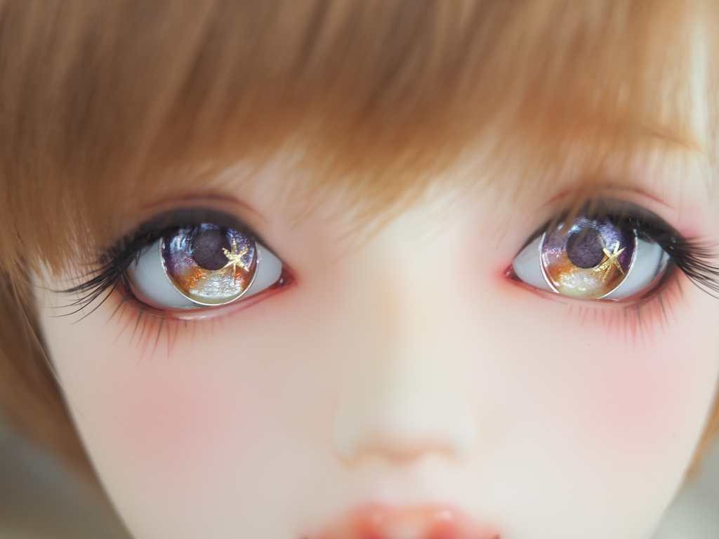 17mm/8mm 夕焼けソーダフロート ジェムタイプ 七宝グラスアイ