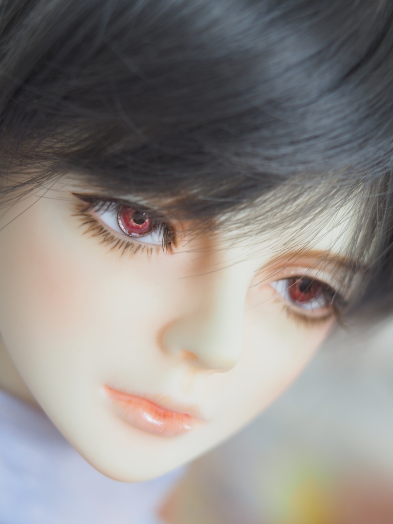 【B品】13.5mm/6mm 淡赤系カッパータイプ 七宝グラスアイ