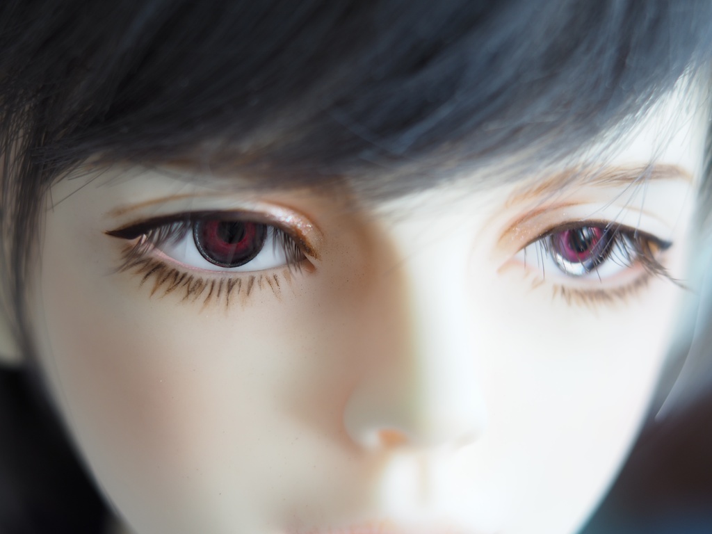 14mm/6mm 濃赤系カッパータイプ 七宝グラスアイ