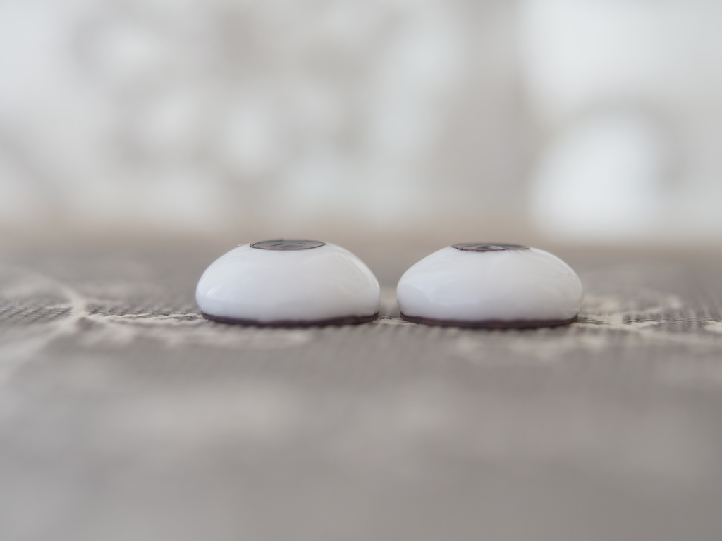 14mm/6mm 濃赤系カッパータイプ 七宝グラスアイ