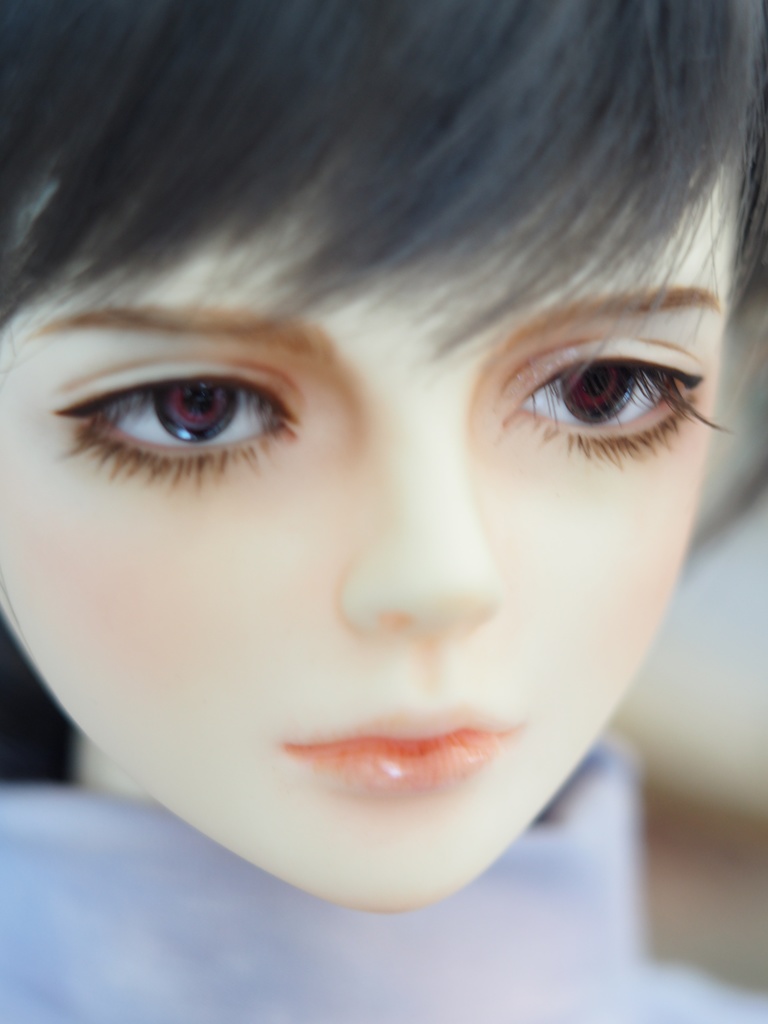 14mm/6mm 濃赤系カッパータイプ 七宝グラスアイ