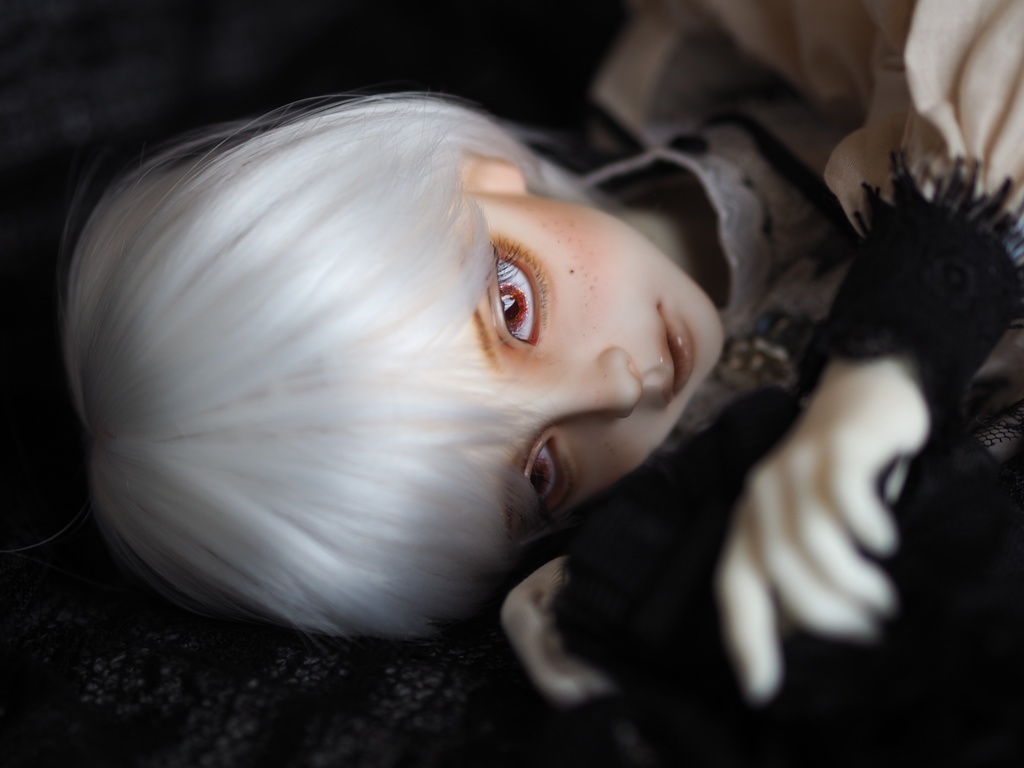 【B品】16.5mm/8mm 赤系水彩タイプ 七宝グラスアイ