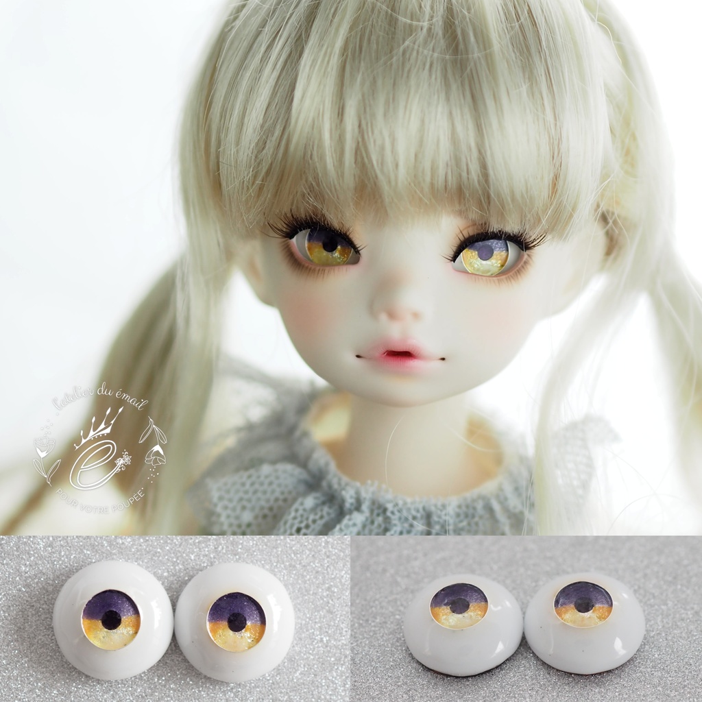 14mm/7mm ムーンライトジェムタイプ 七宝グラスアイ