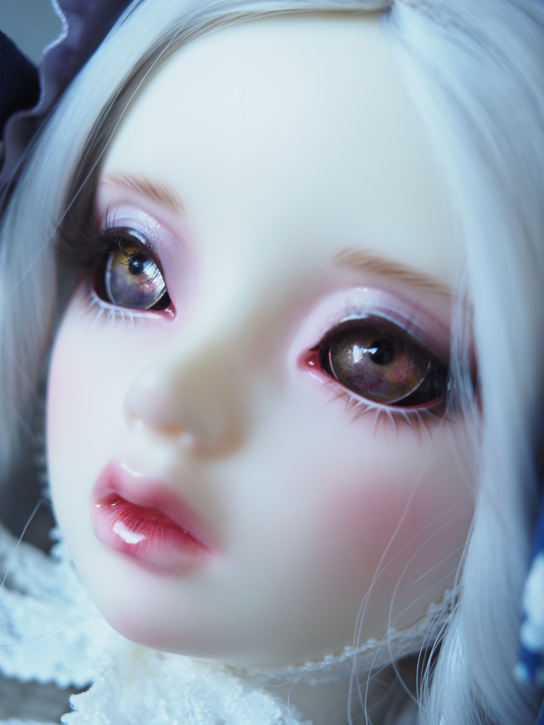 【B品】18mm/10.5mm イエロー×ピンク×パープル(黒白目)カッパータイプ 七宝グラスアイ