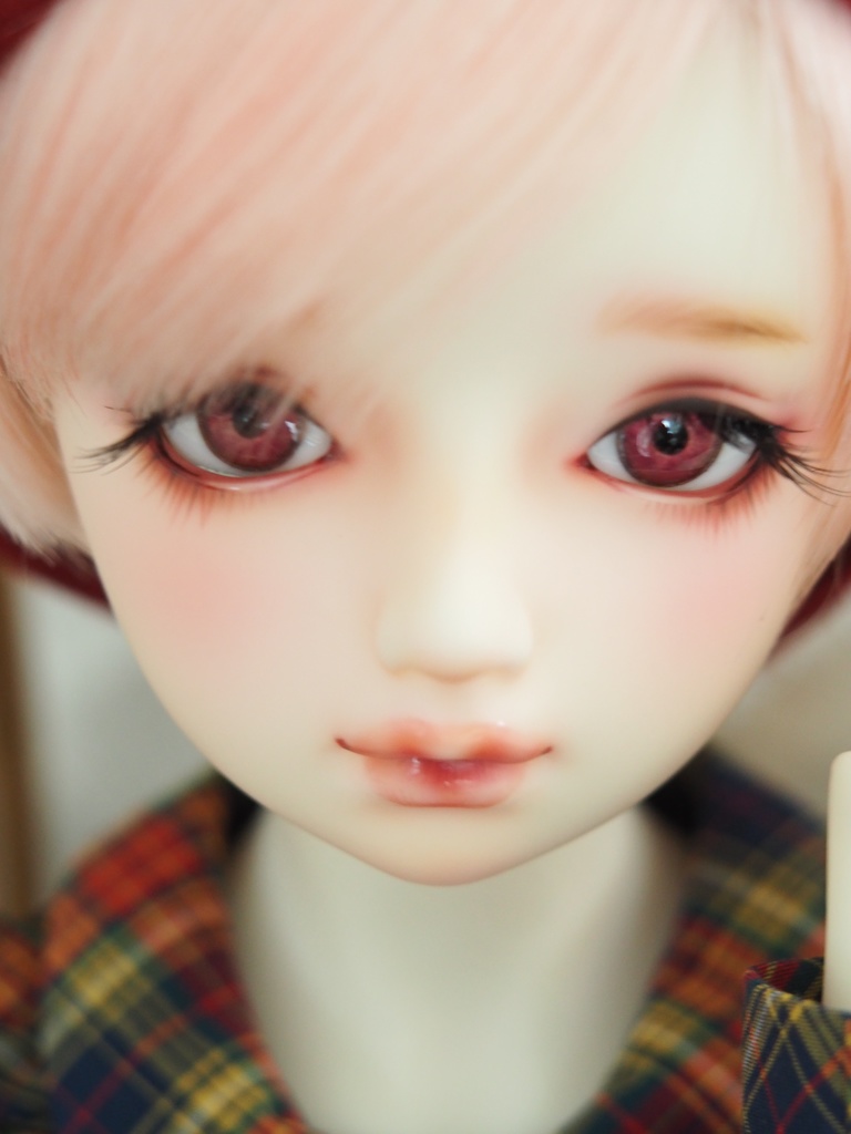 15.5mm/7.5mm 淡赤系カッパータイプ 七宝グラスアイ