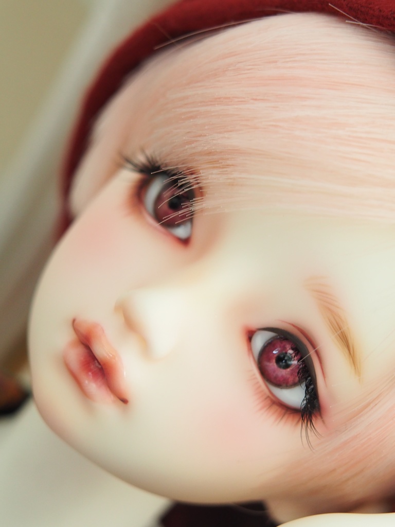 15.5mm/7.5mm 淡赤系カッパータイプ 七宝グラスアイ