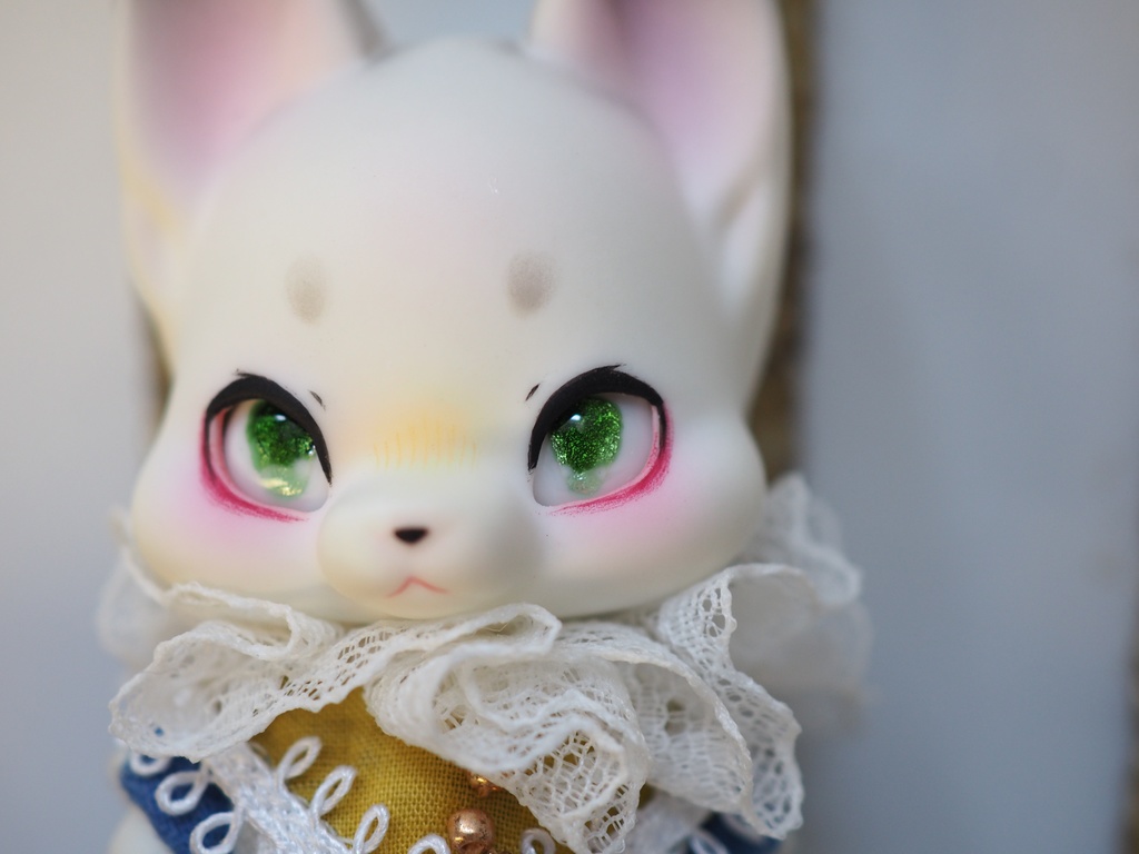 8mm/5-4mm 小虹彩グリーン系 アニメ風水彩タイプ 七宝グラスアイ