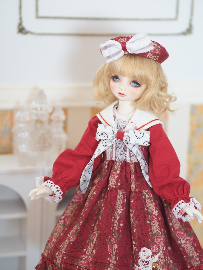 13.5mm/8.5mm ブルーグラデーション アニメ風水彩タイプ 七宝グラスアイ