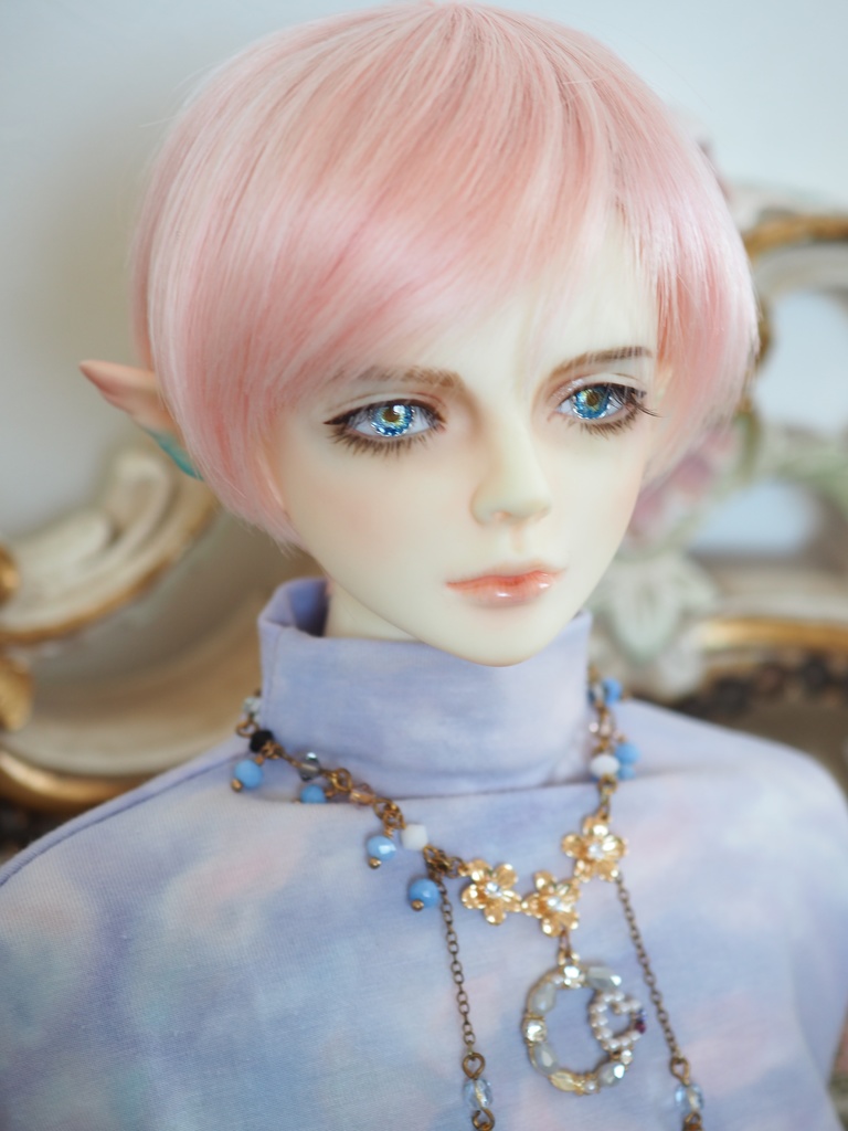 16mm/6.5mm 小虹彩ブルー系 より線ジェムタイプ 七宝グラスアイ