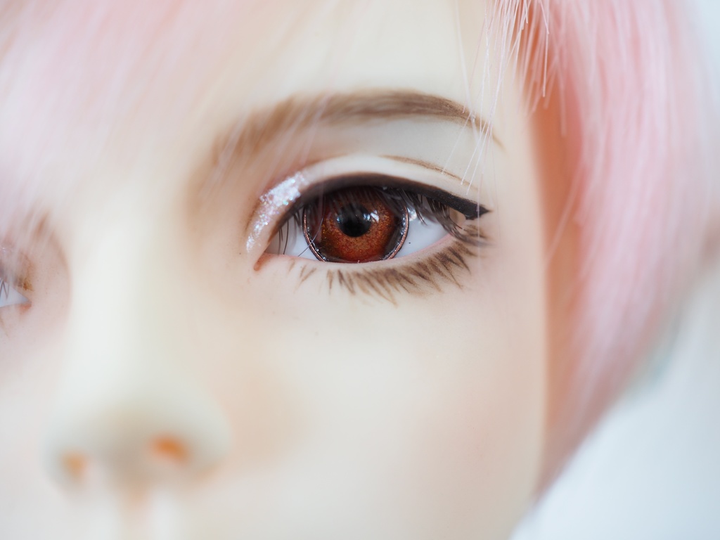 16mm/7mm オレンジ系カッパータイプ 七宝グラスアイ