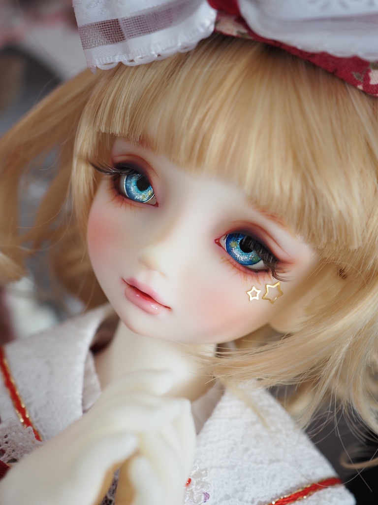 16mm/8.5mm ブルー系ジェムタイプ 七宝グラスアイ