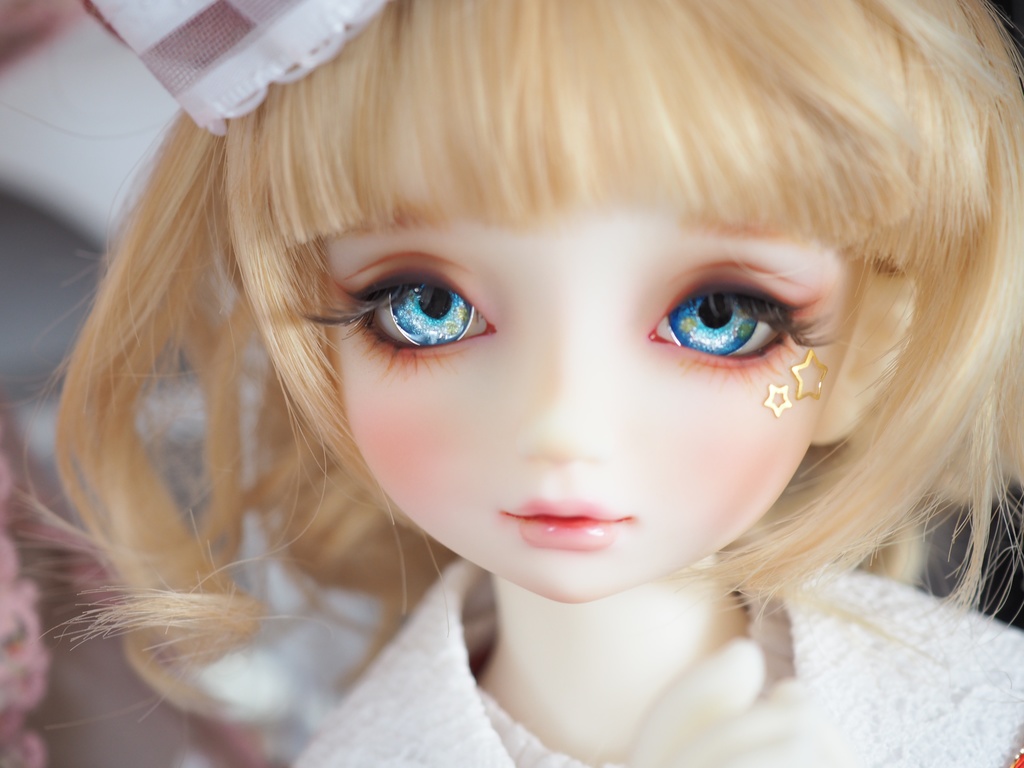 16mm/8.5mm ブルー系ジェムタイプ 七宝グラスアイ