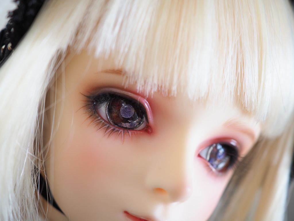 16mm/10mm 赤紫系 カッパータイプ 七宝グラスアイ