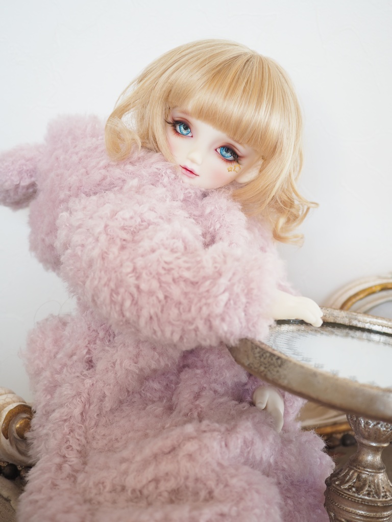 16mm/9mm ブルー系+イエロー ジェムタイプ 七宝グラスアイ